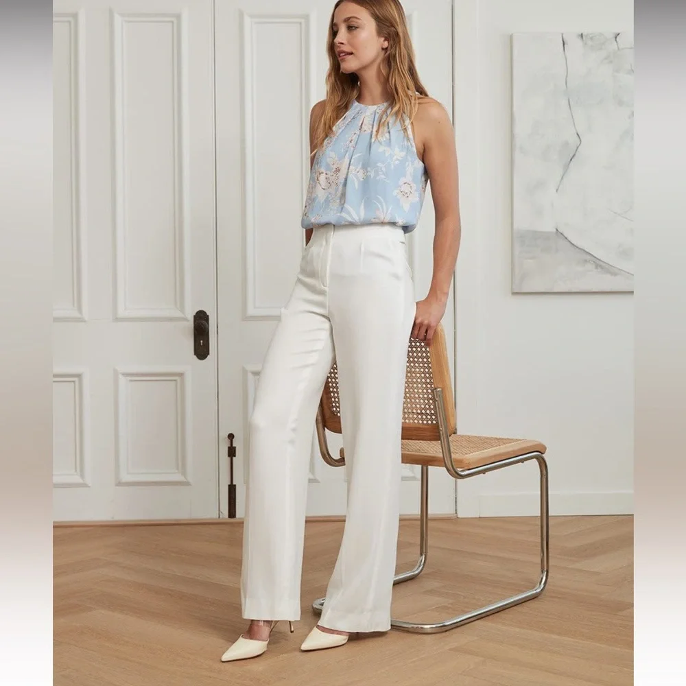 NWT RW&Co Wide Leg Tencel Pant Size 12 - Picture 2 of 12